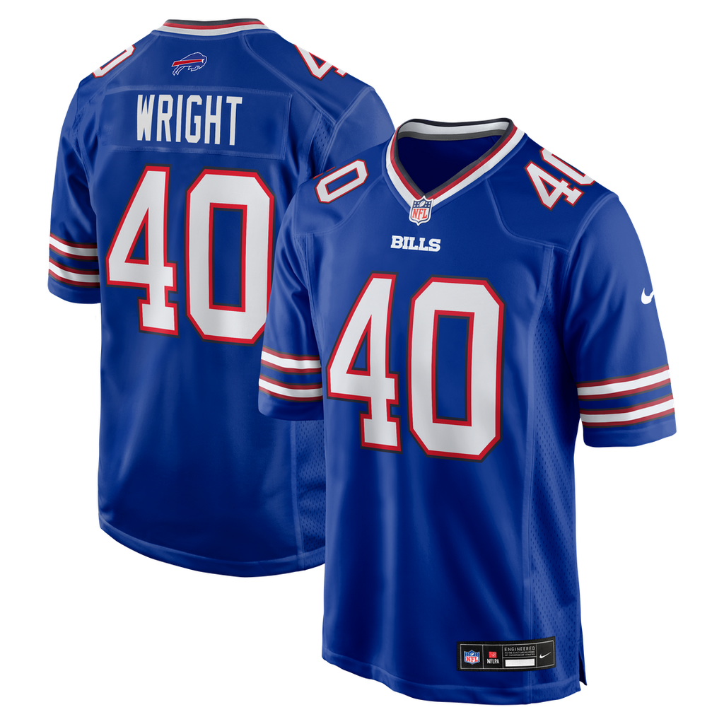 Buffalo Bills Matthew Wright Nike Royal Team Game Jersey