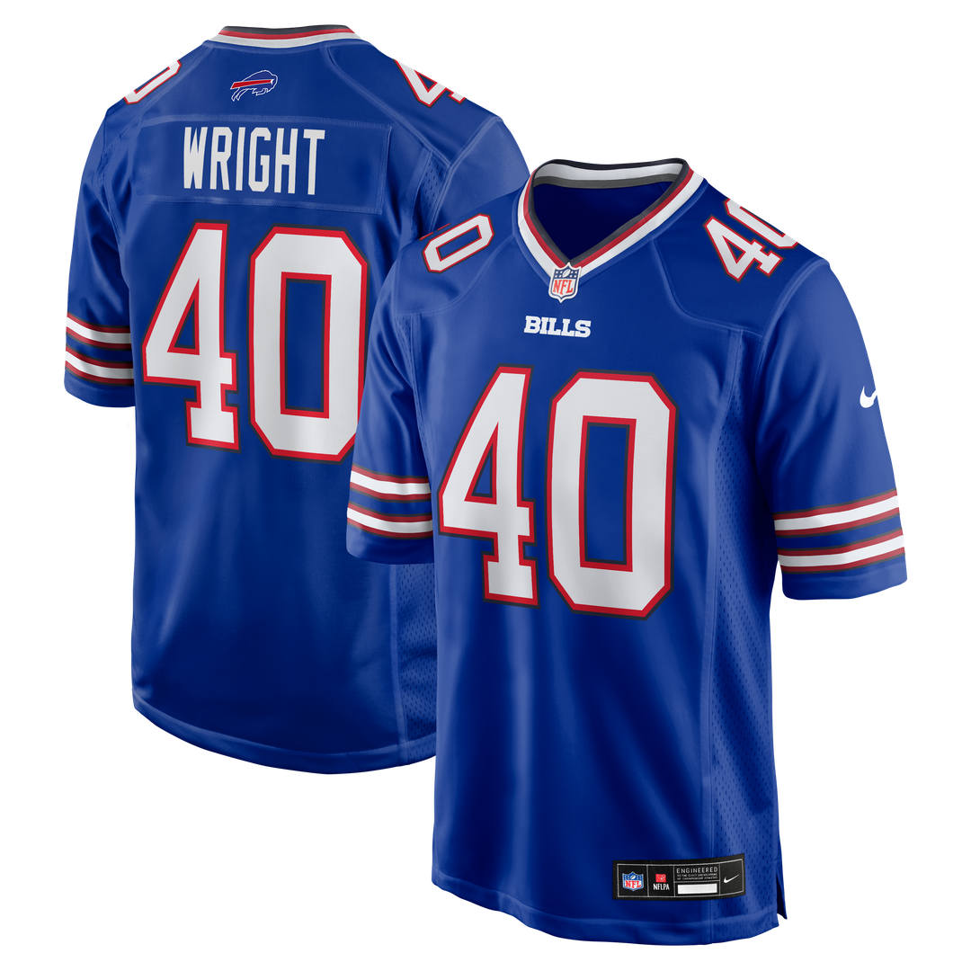 Buffalo Bills Matthew Wright Nike Royal Team Game Jersey