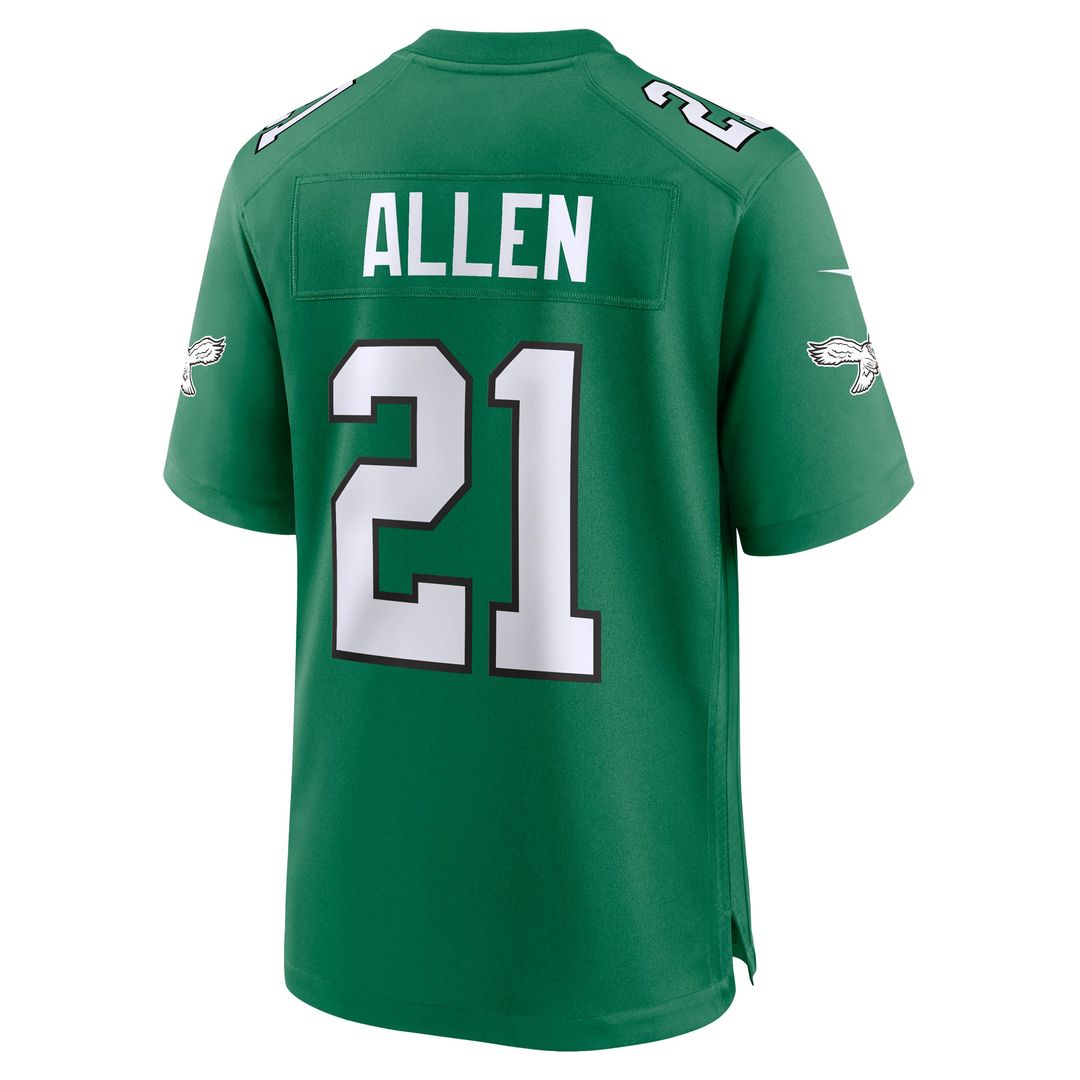 Philadelphia Eagles Eric Allen Nike Kelly Green Retired Player Alternate Game Jersey