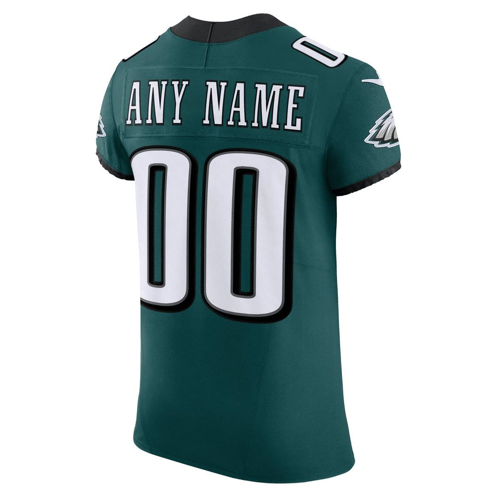 Philadelphia Eagles Nike Black Alternate Vapor F.U.S.E. Elite Custom Jersey