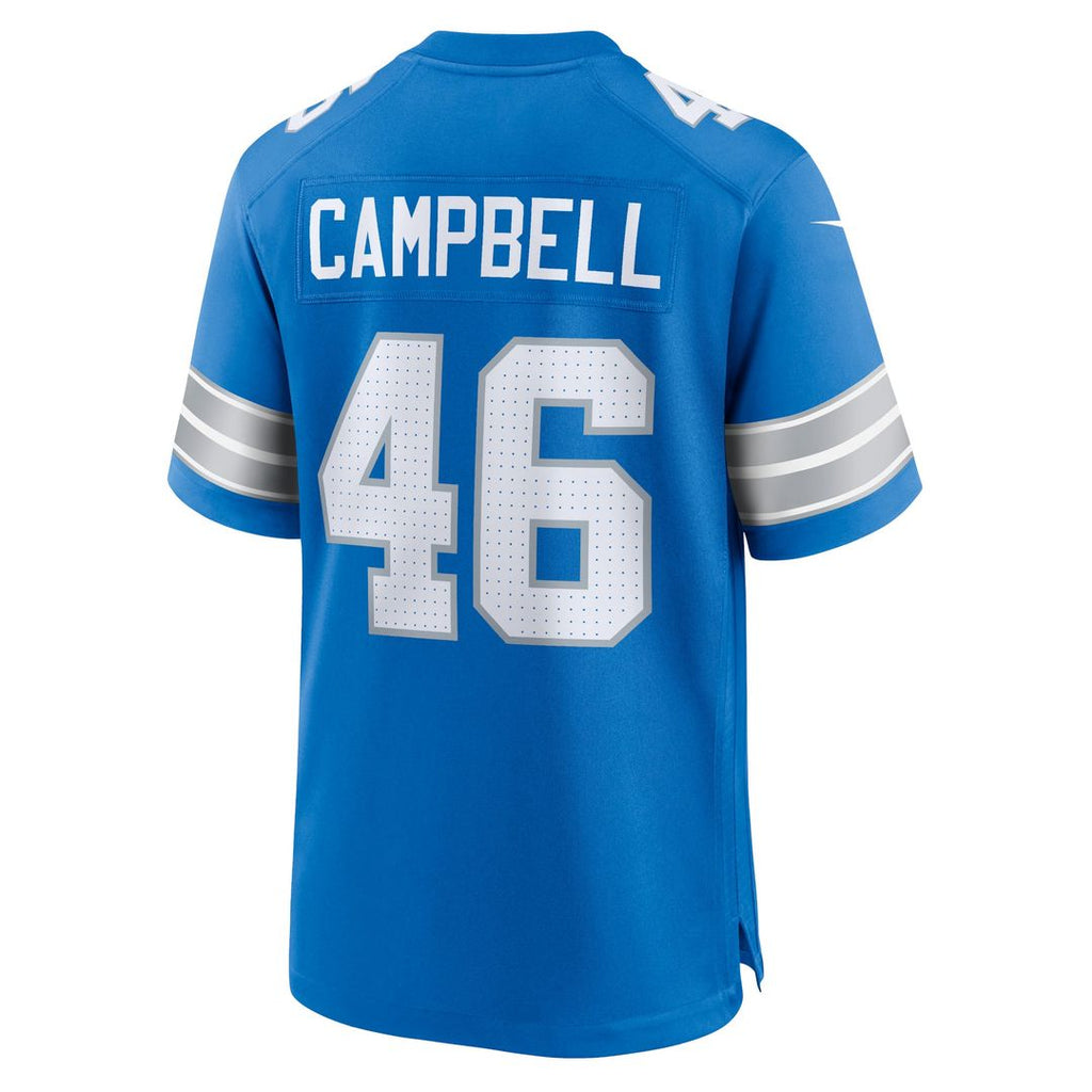 Detroit Lions Jack Campbell Nike Black 2nd Alternate Game Jersey