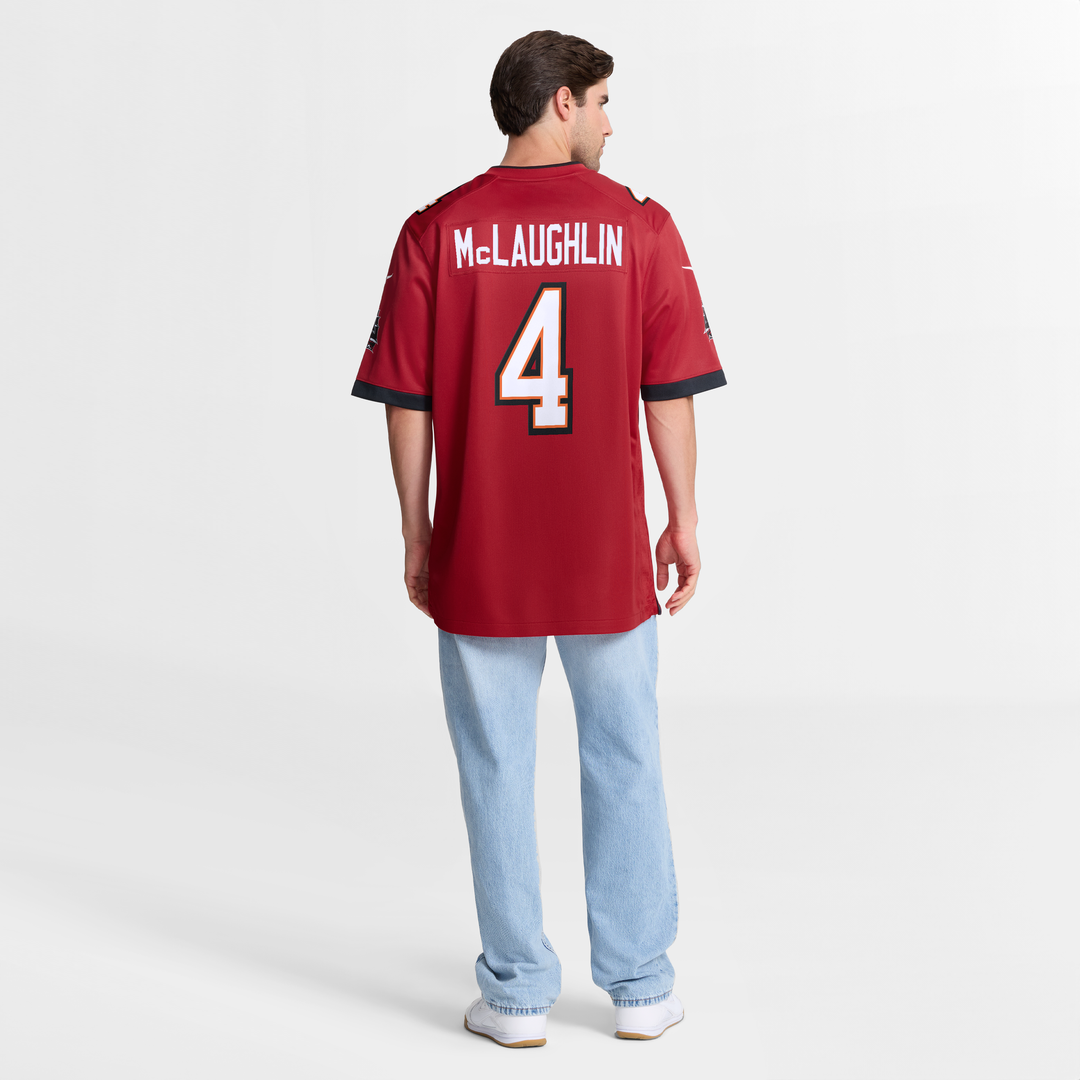 Tampa Bay Buccaneers Chase McLaughlin Nike Red Game Player Jersey
