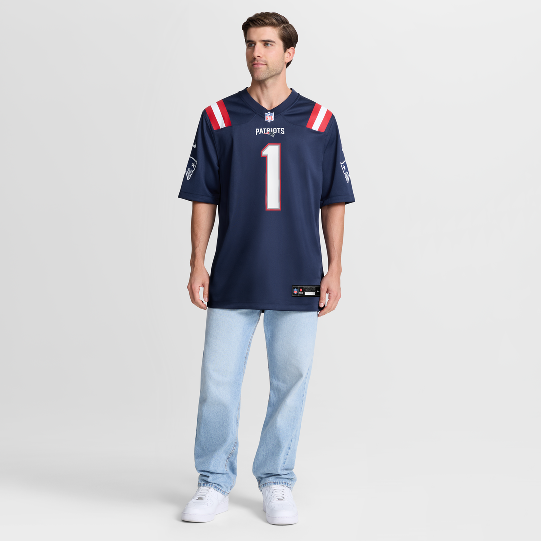 New England Patriots A.J. Brown Nike Red Game Jersey