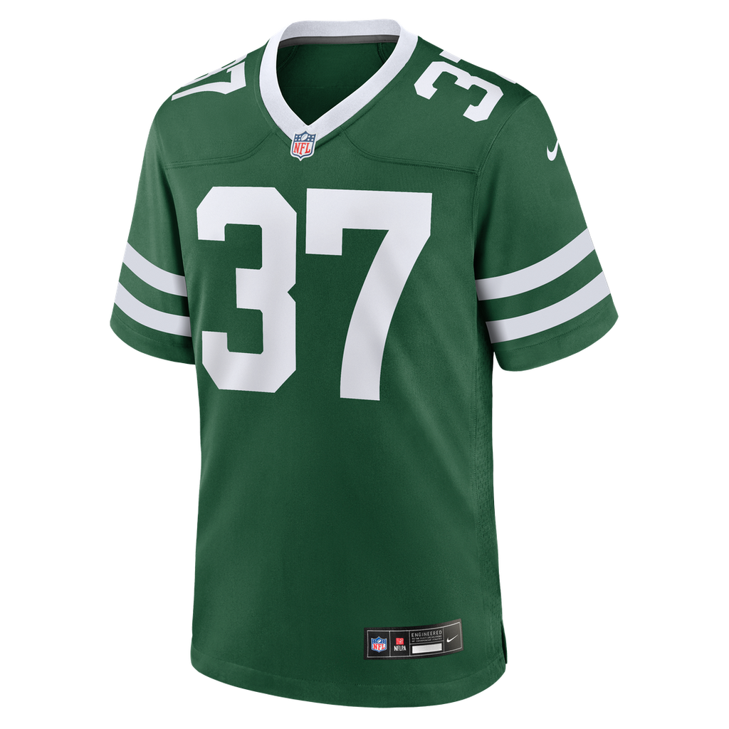 New York Jets Qwan'tez Stiggers Nike Legacy Green Team Game Jersey
