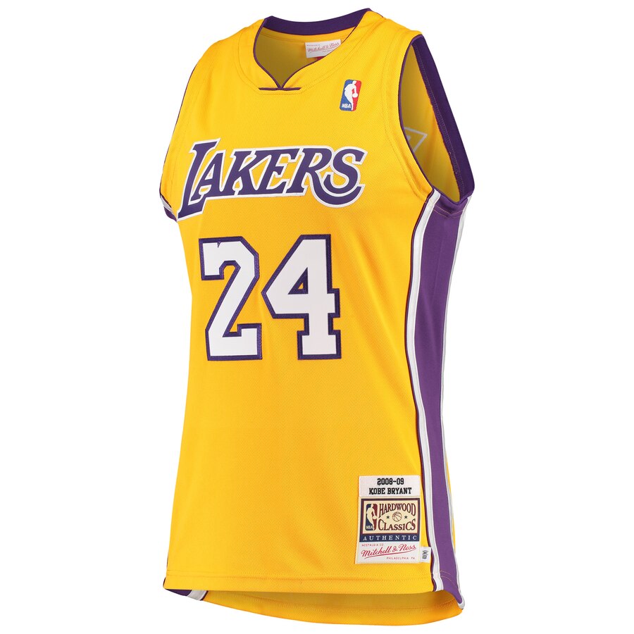 Kobe Bryant Hardwood Classics 2008-09 Authentic Jersey By Mitchell & Ness - Gold