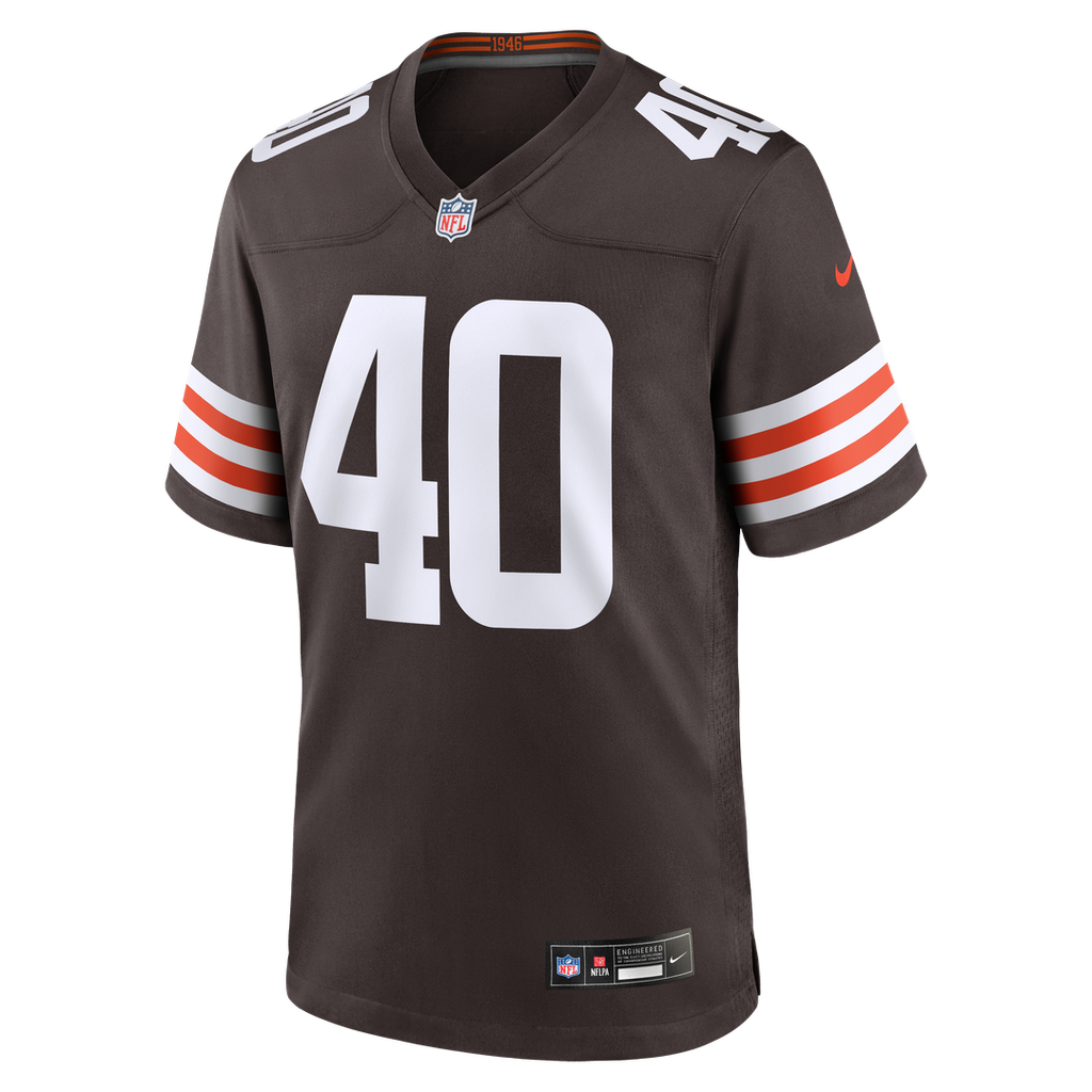 Cleveland Browns Nathaniel Watson Nike Brown Team Game Jersey