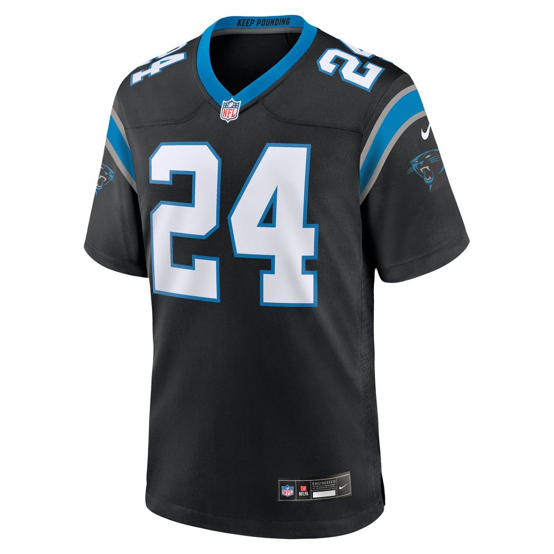 Carolina Panthers Jonathon Brooks Nike Black Game Jersey