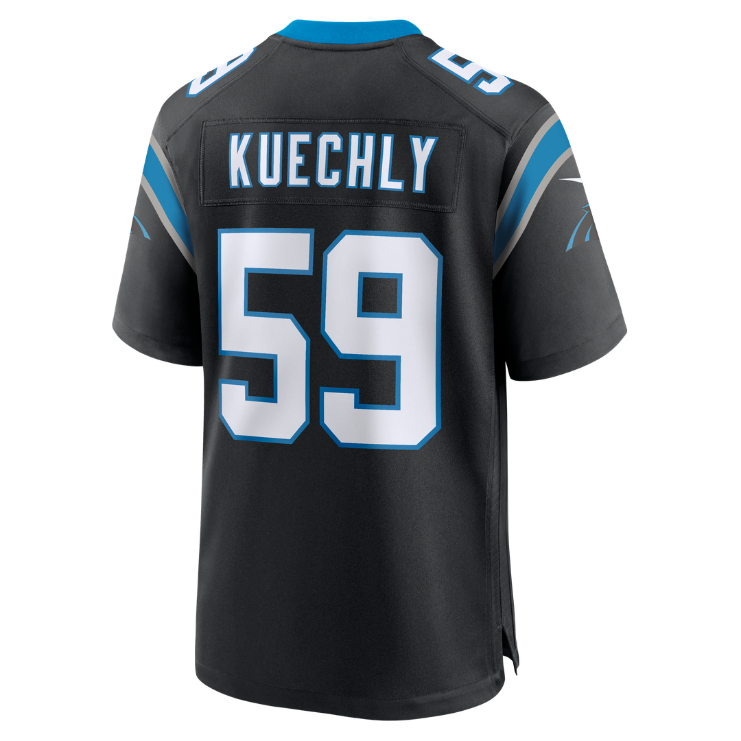 Carolina Panthers Luke Kuechly Nike Black Team Game Jersey