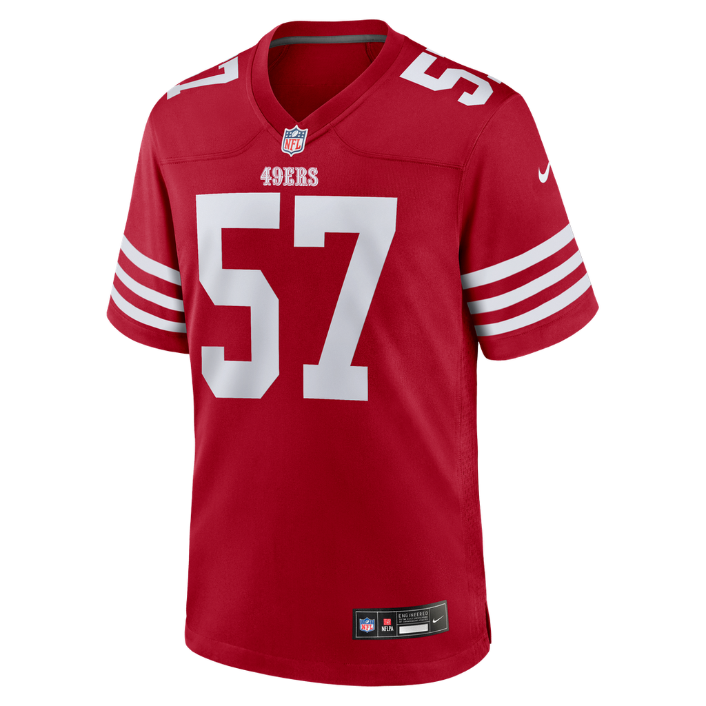 San Francisco 49ers Luke Gifford Nike Scarlet Team Game Jersey