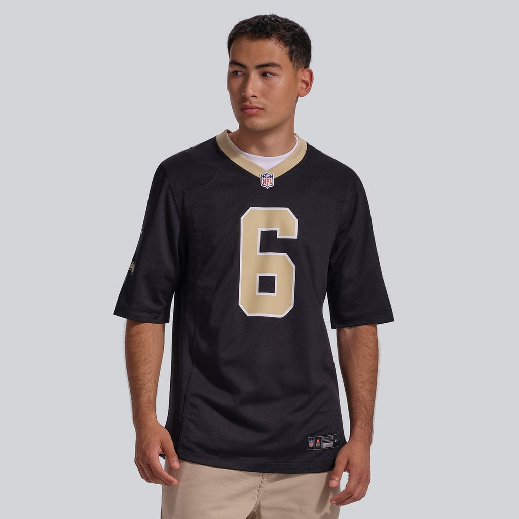 New Orleans Saints Tyler Shough Nike Black Game Jersey