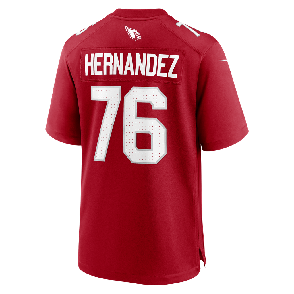 Arizona Cardinals Will Hernandez Nike Cardinal Team Game Jersey