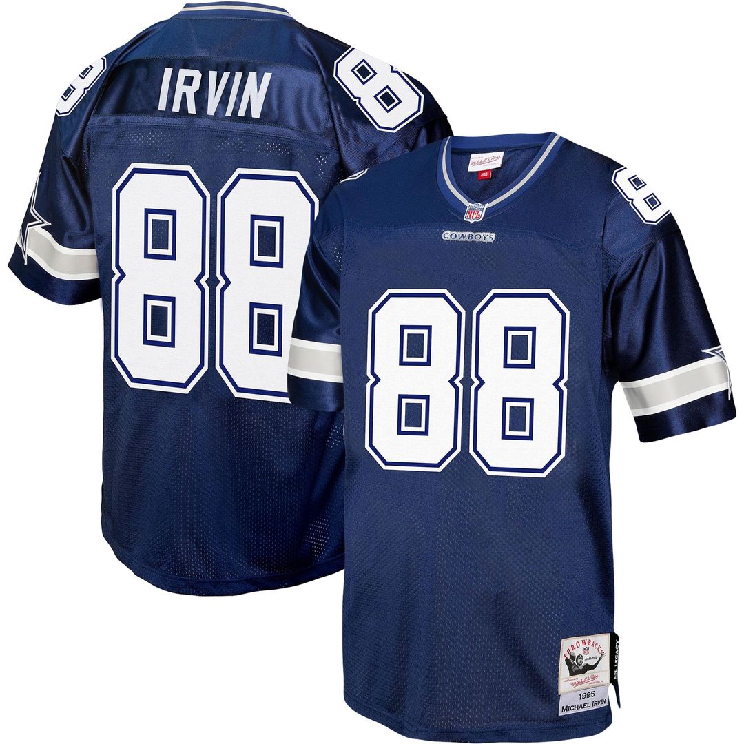 Dallas Cowboys Michael Irvin Mitchell & Ness Navy Legacy Replica Jersey