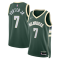 Milwaukee Bucks Nike Icon Edition Swingman Jersey - Hunter Green - Kevin Porter Jr. - Unisex