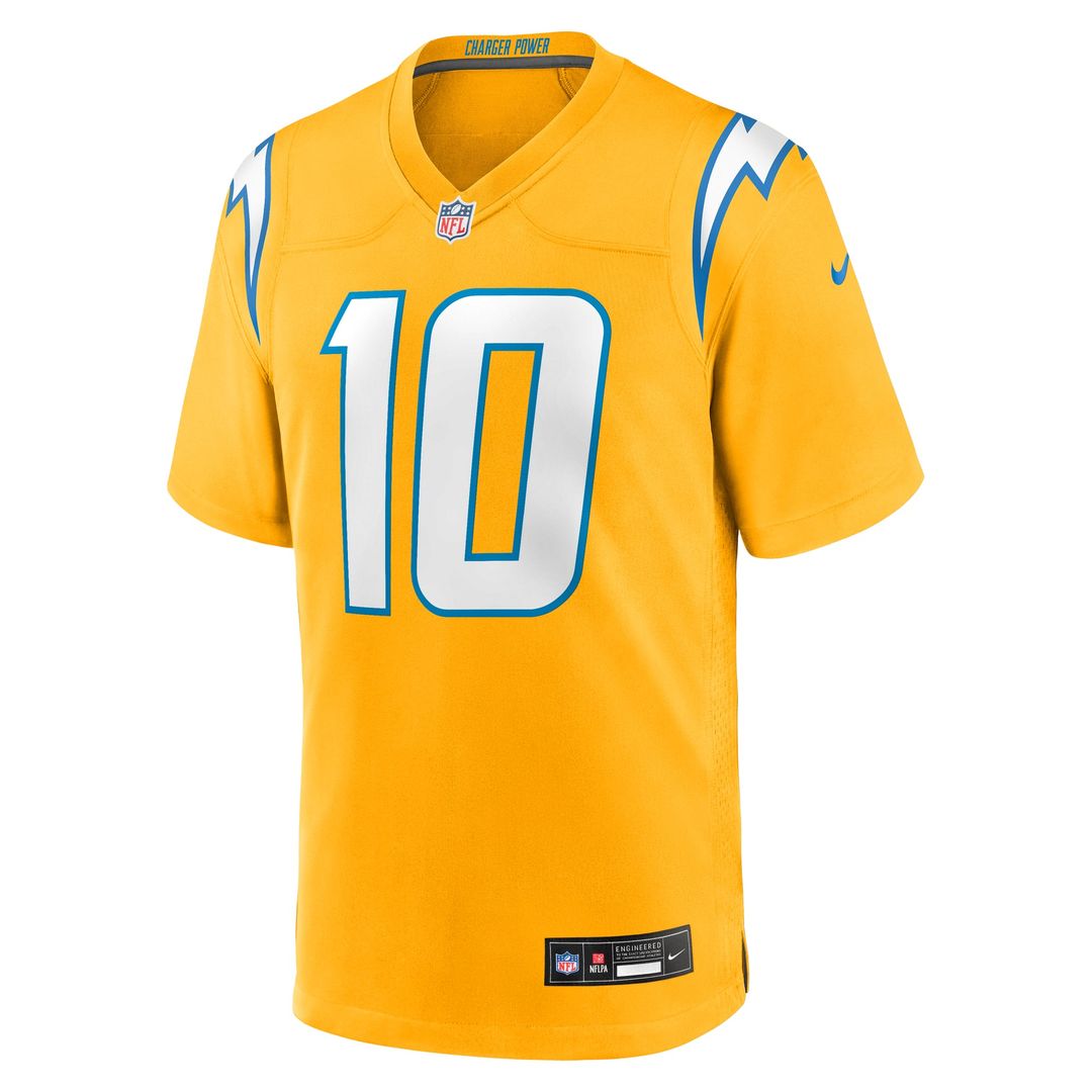 Los Angeles Chargers Justin Herbert Nike Navy Alternate Super Chargers Game Player Jersey