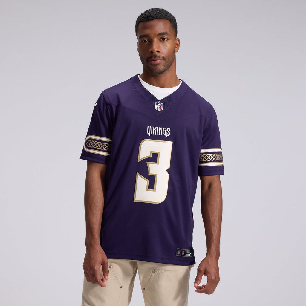 Minnesota Vikings Jordan Addison Nike Purple 2026 Rivalries Collection Stitched Limited Jersey