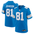 Detroit Lions Calvin Johnson Nike Blue Team Retired Game Jersey