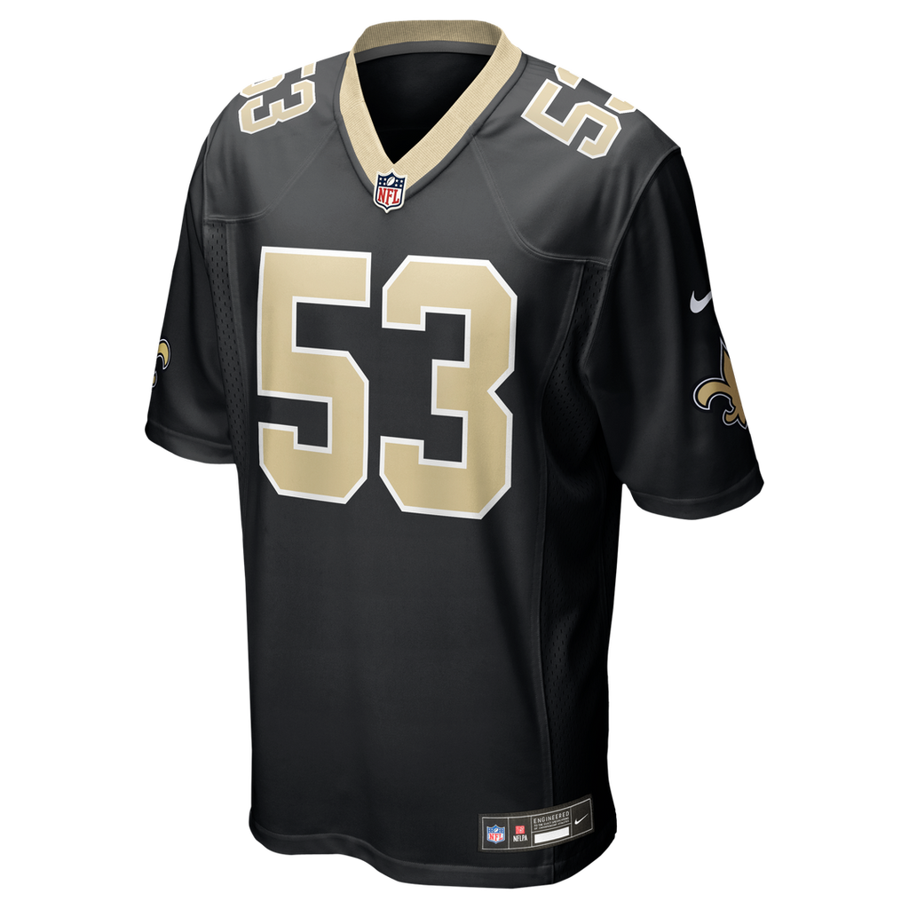 New Orleans Saints Jaylan Ford Nike Black Game Jersey