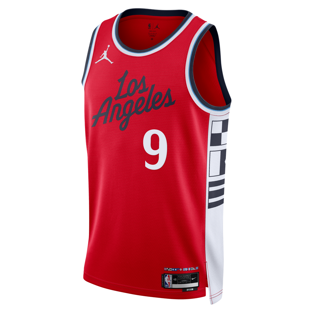 LA Clippers Jordan Brand Statement Edition Swingman Jersey - Red - Bennedict Mathurin