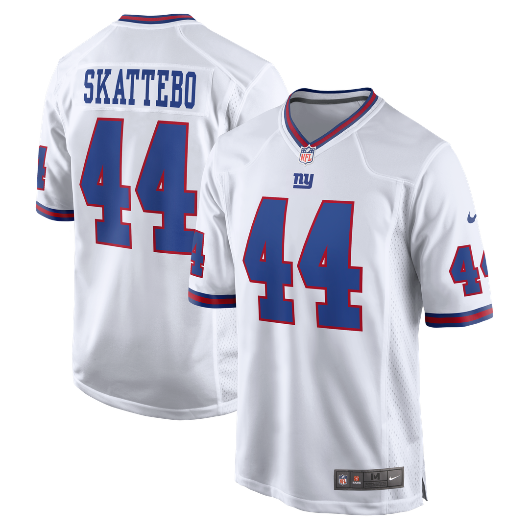 New York Giants Cam Skattebo Nike White Alternate Vintage White Game Jersey