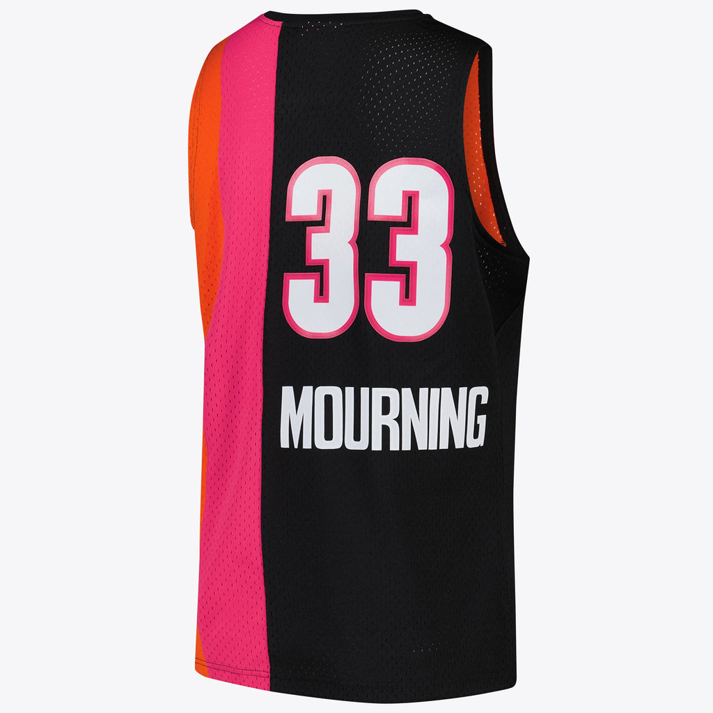 Miami Heat NBA Alonzo Mourning Hardwood Classics Road Jersey By Mitchell & Ness