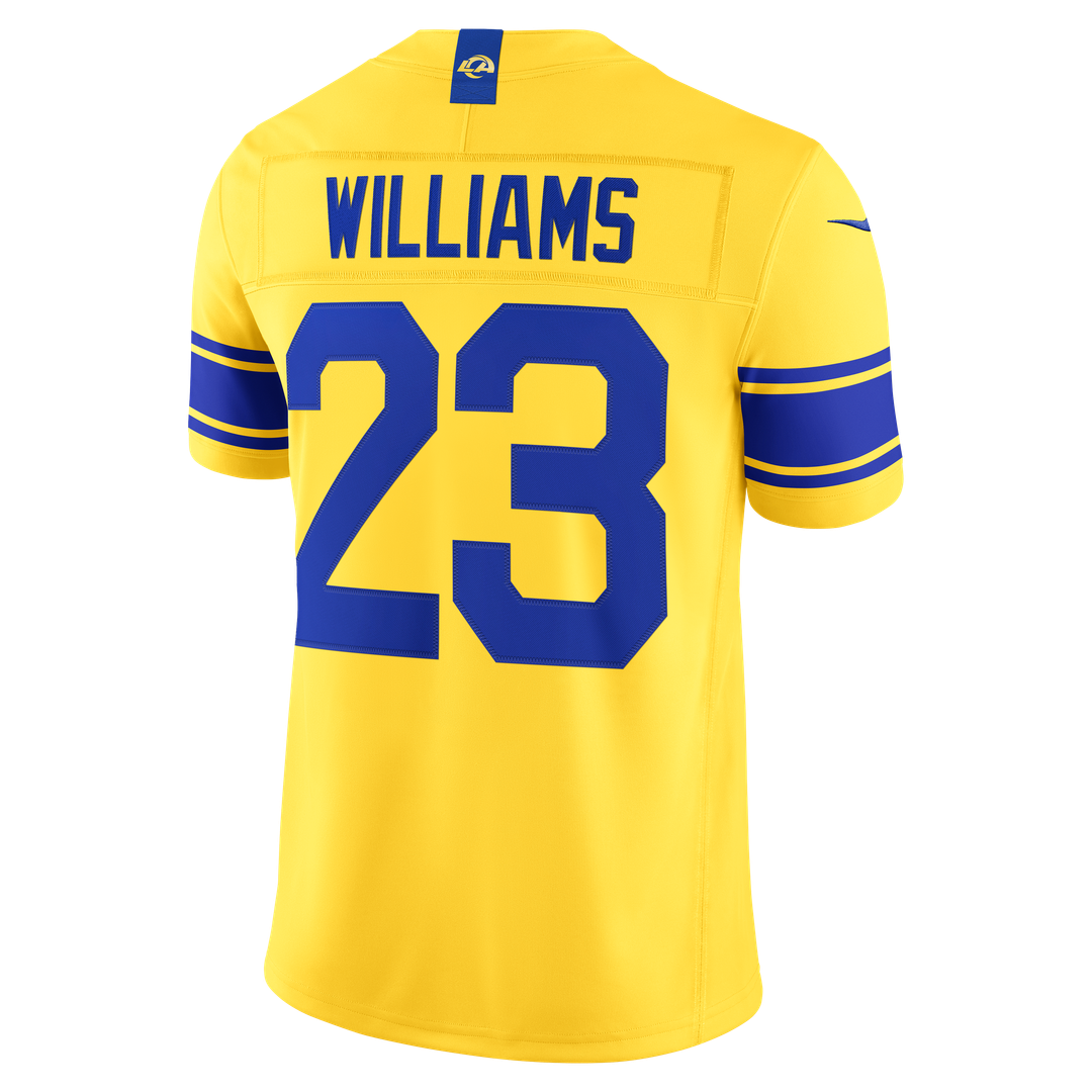 Los Angeles Rams Kyren Williams Nike White Vapor F.U.S.E. Stitched Limited Jersey