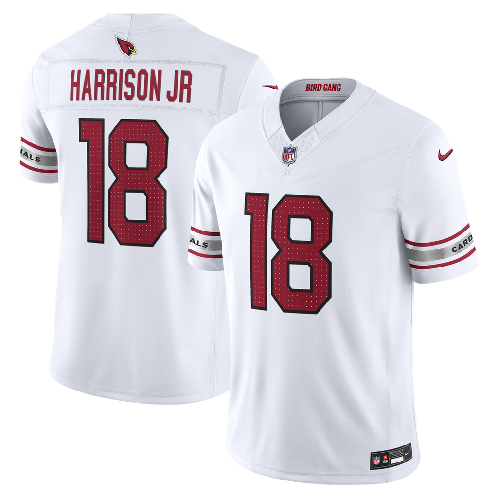 Arizona Cardinals Marvin Harrison Jr. Nike White Vapor F.U.S.E. Stitched Limited Jersey