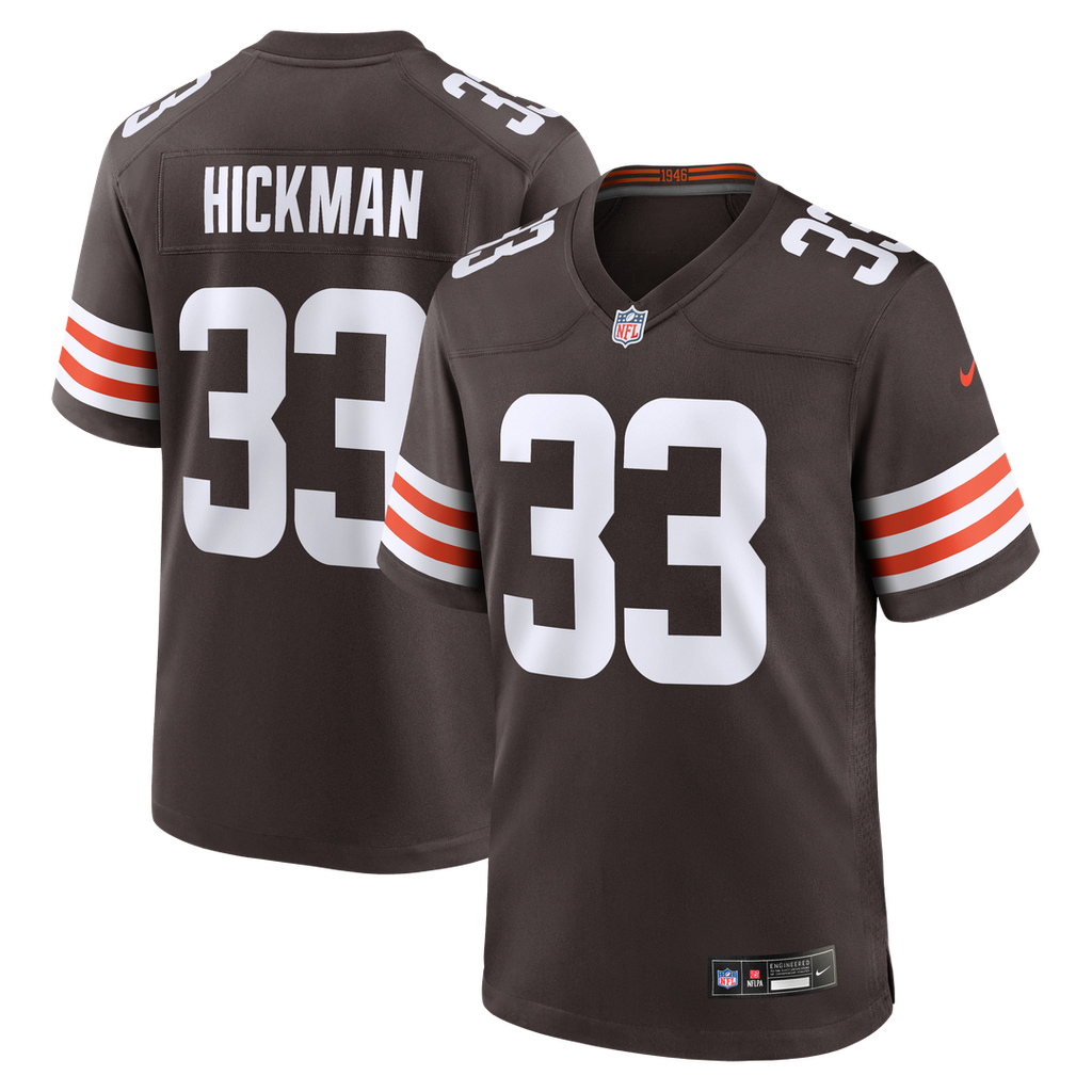 Cleveland Browns Ronnie Hickman Nike Brown Team Game Jersey