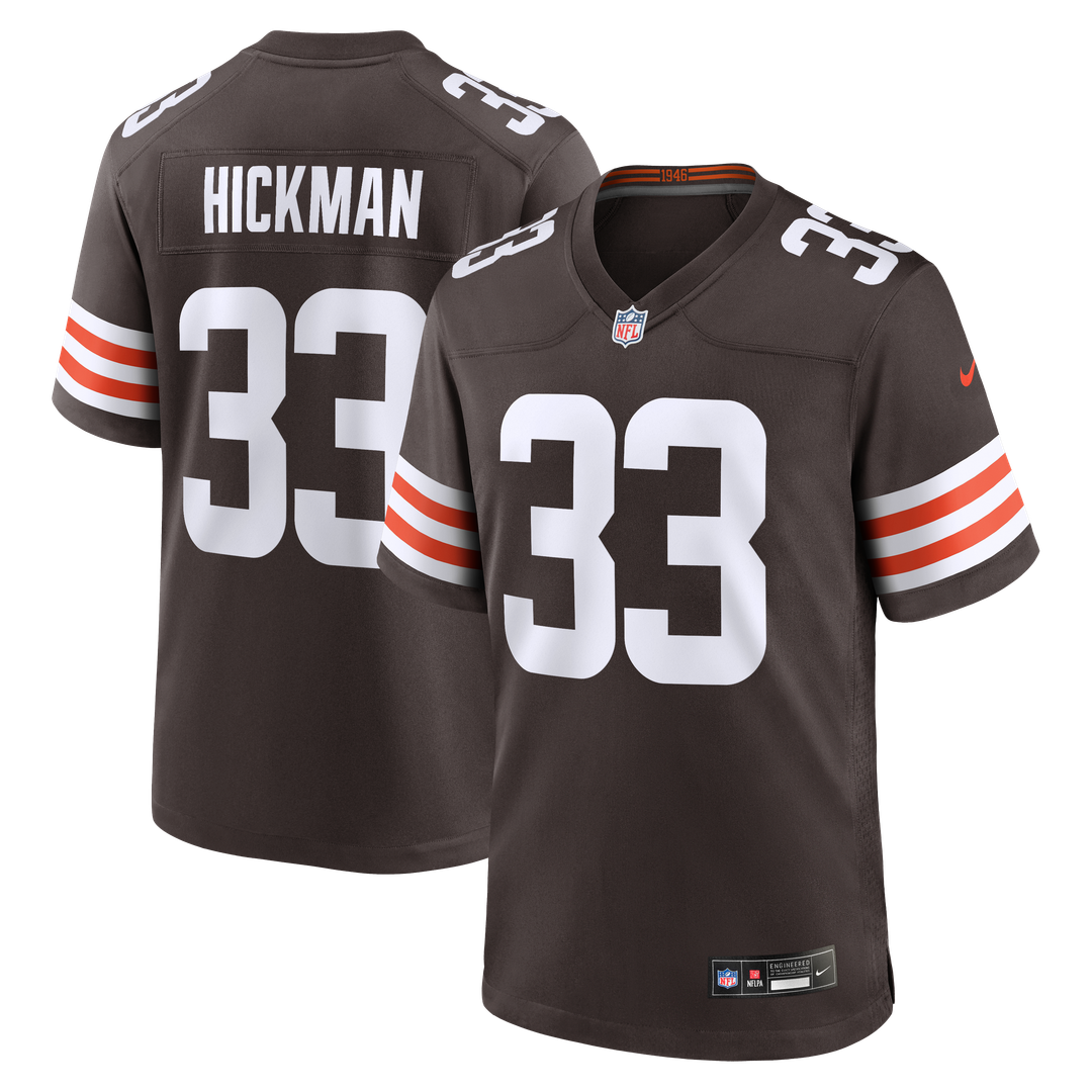 Cleveland Browns Ronnie Hickman Nike Brown Team Game Jersey