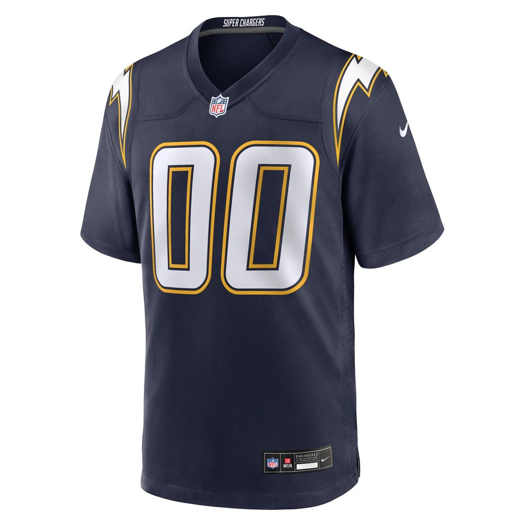 Los Angeles Chargers Nike Gold Alternate Charger Power Game Custom Jersey