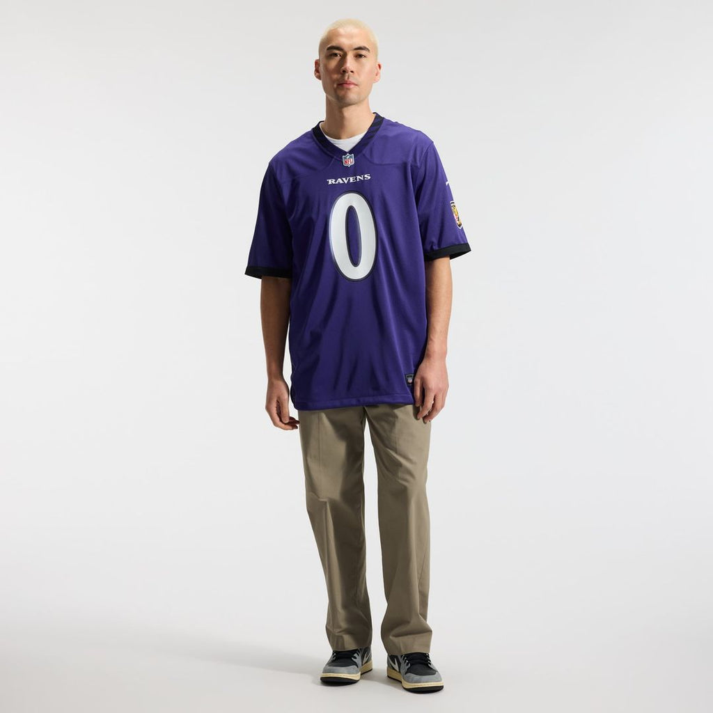 Baltimore Ravens Roquan Smith Nike Purple Team Game Jersey