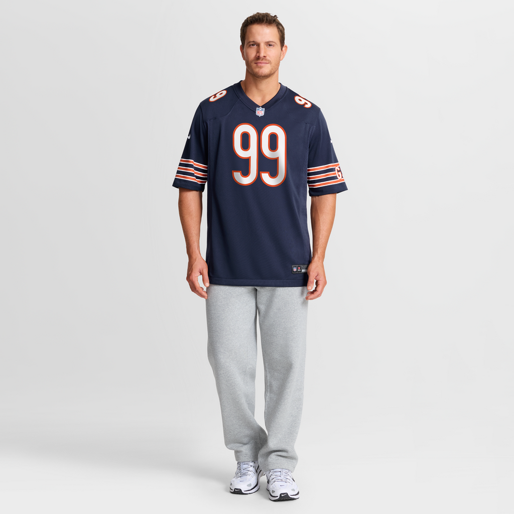 Chicago Bears Gervon Dexter Sr. Nike Navy Game Jersey