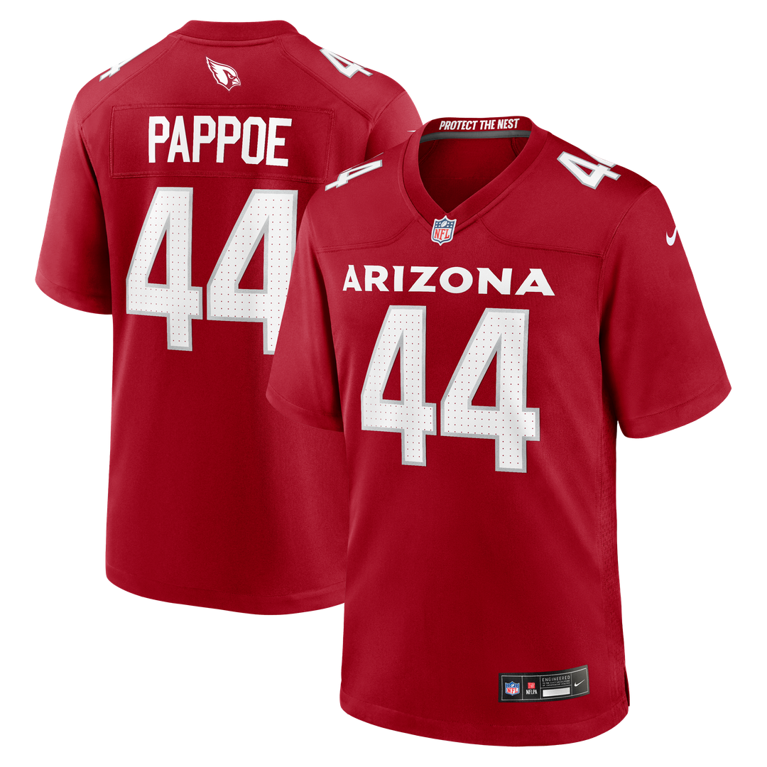 Arizona Cardinals Owen Pappoe Nike Cardinal Team Game Jersey