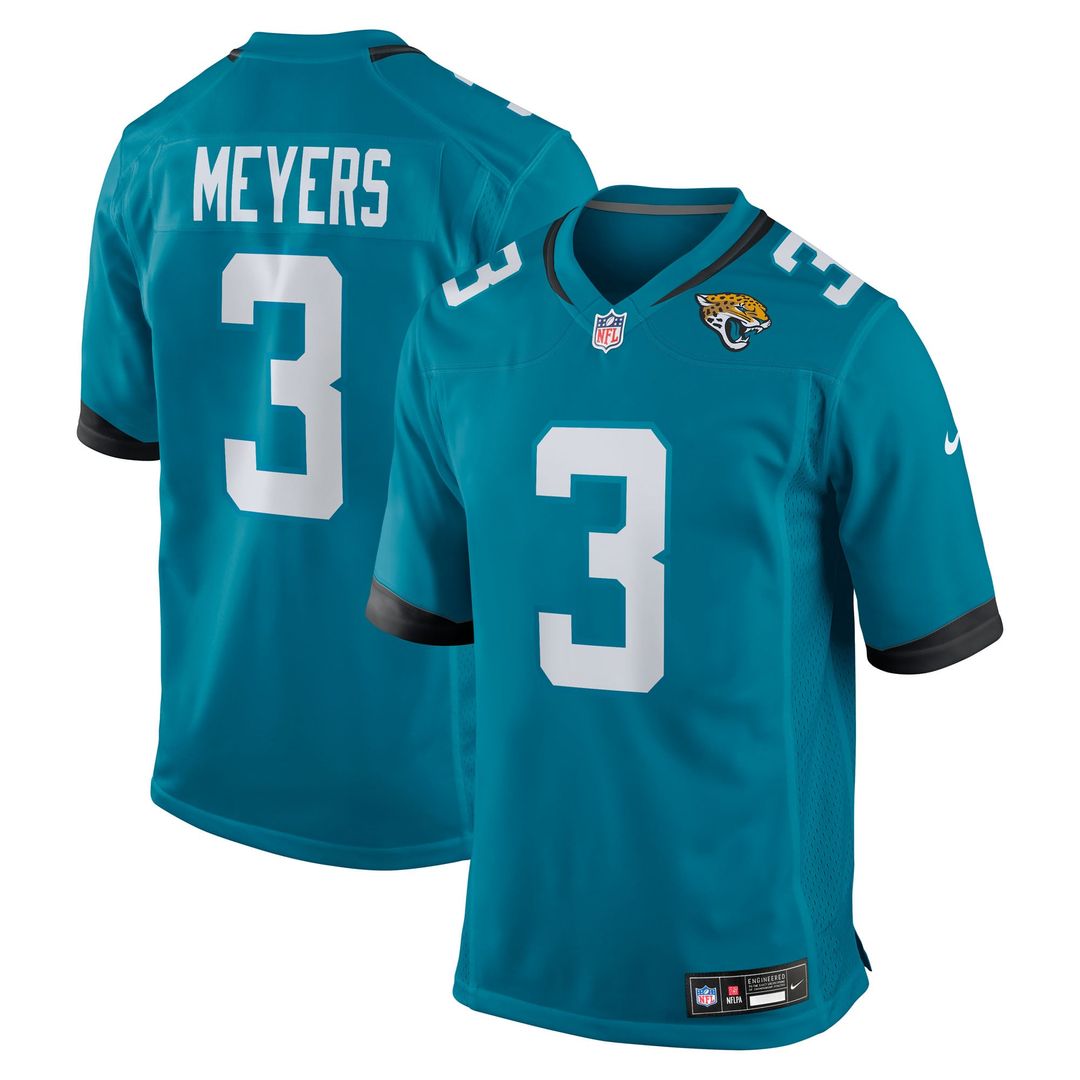 Jacksonville Jaguars Jakobi Meyers Nike Teal Team Game Jersey