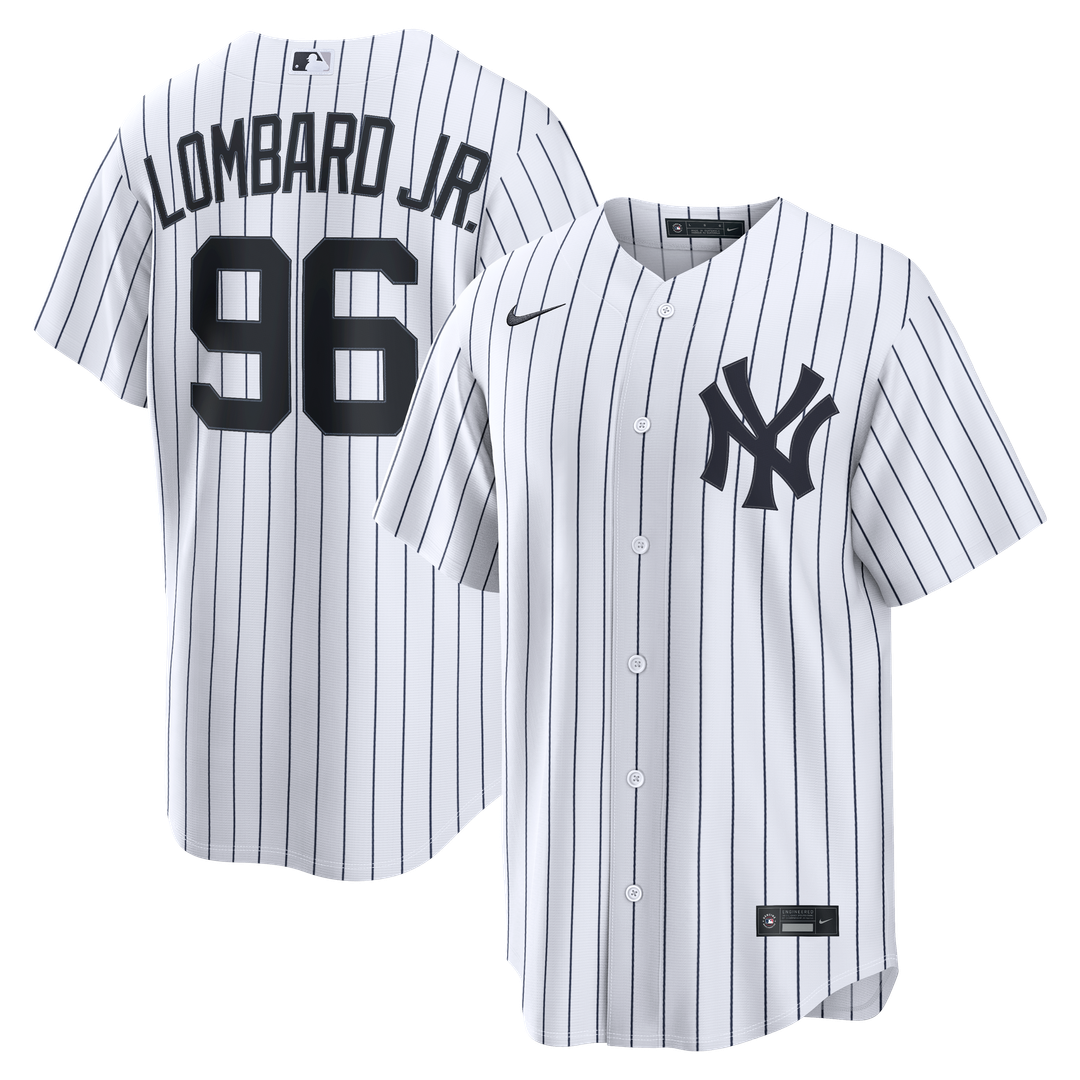 New York Yankees George Lombard Jr. Nike White Home Replica Jersey