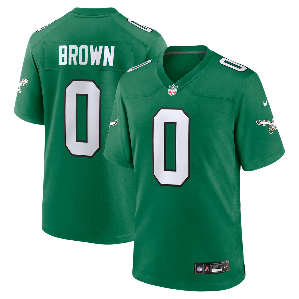 Philadelphia Eagles Marquise Brown Nike Kelly Green Alternate 2 Game Jersey