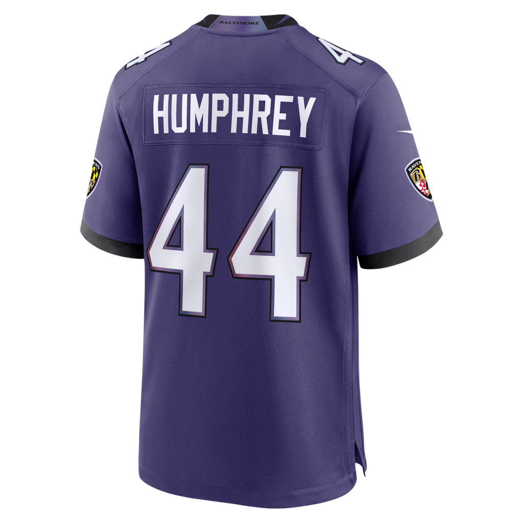 Baltimore Ravens Marlon Humphrey Nike Purple Team Game Jersey