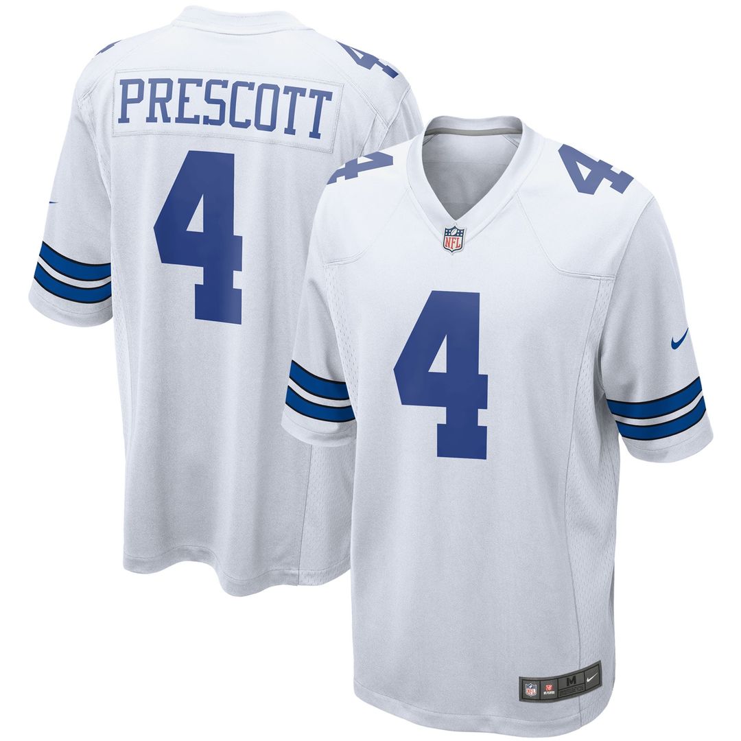 Dallas Cowboys Dak Prescott Nike Navy Game Team Jersey