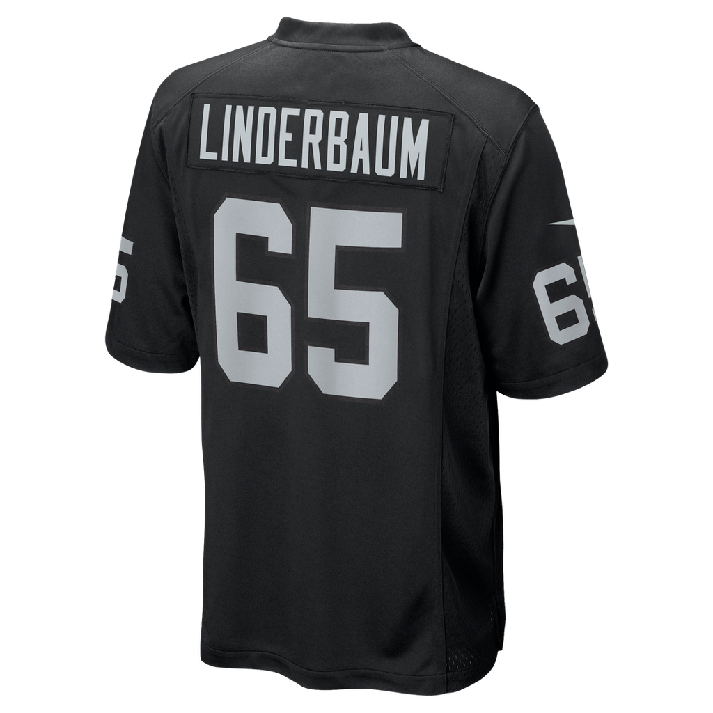 Las Vegas Raiders Tyler Linderbaum Nike Black Team Game Jersey