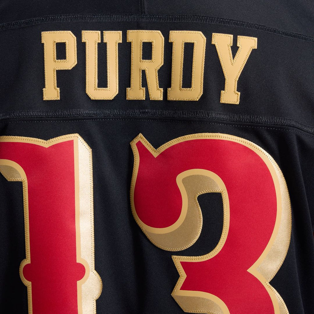 San Francisco 49ers Brock Purdy Nike Black Rivalries Collection Stitched Limited Jersey