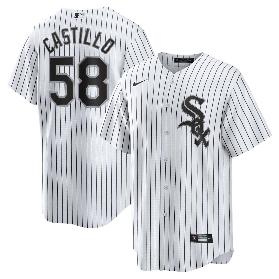 Chicago White Sox Luis Castillo Nike White Home Replica Jersey