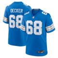 Detroit Lions Taylor Decker Nike Blue Team Game Jersey