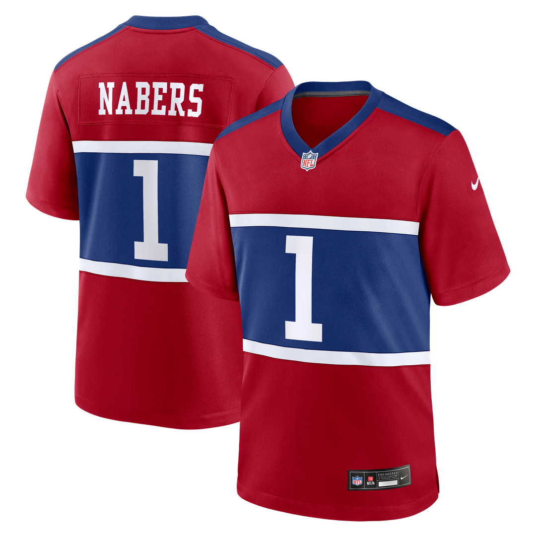 New York Giants Malik Nabers Nike Royal Player Game Jersey