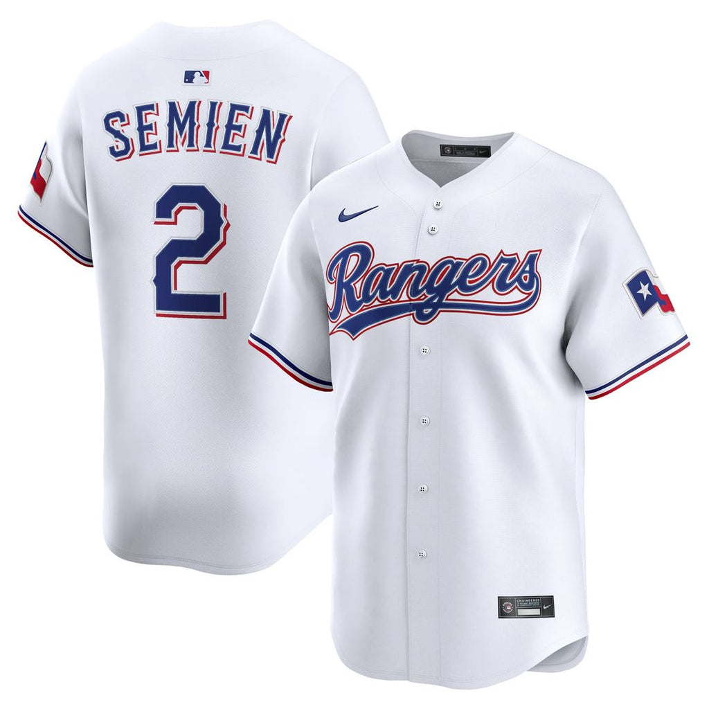 Texas Rangers Marcus Semien Nike White Home Limited Player Jersey