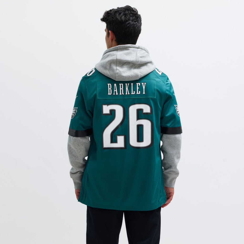 Philadelphia Eagles Saquon Barkley Nike Midnight Green Game Player Jersey