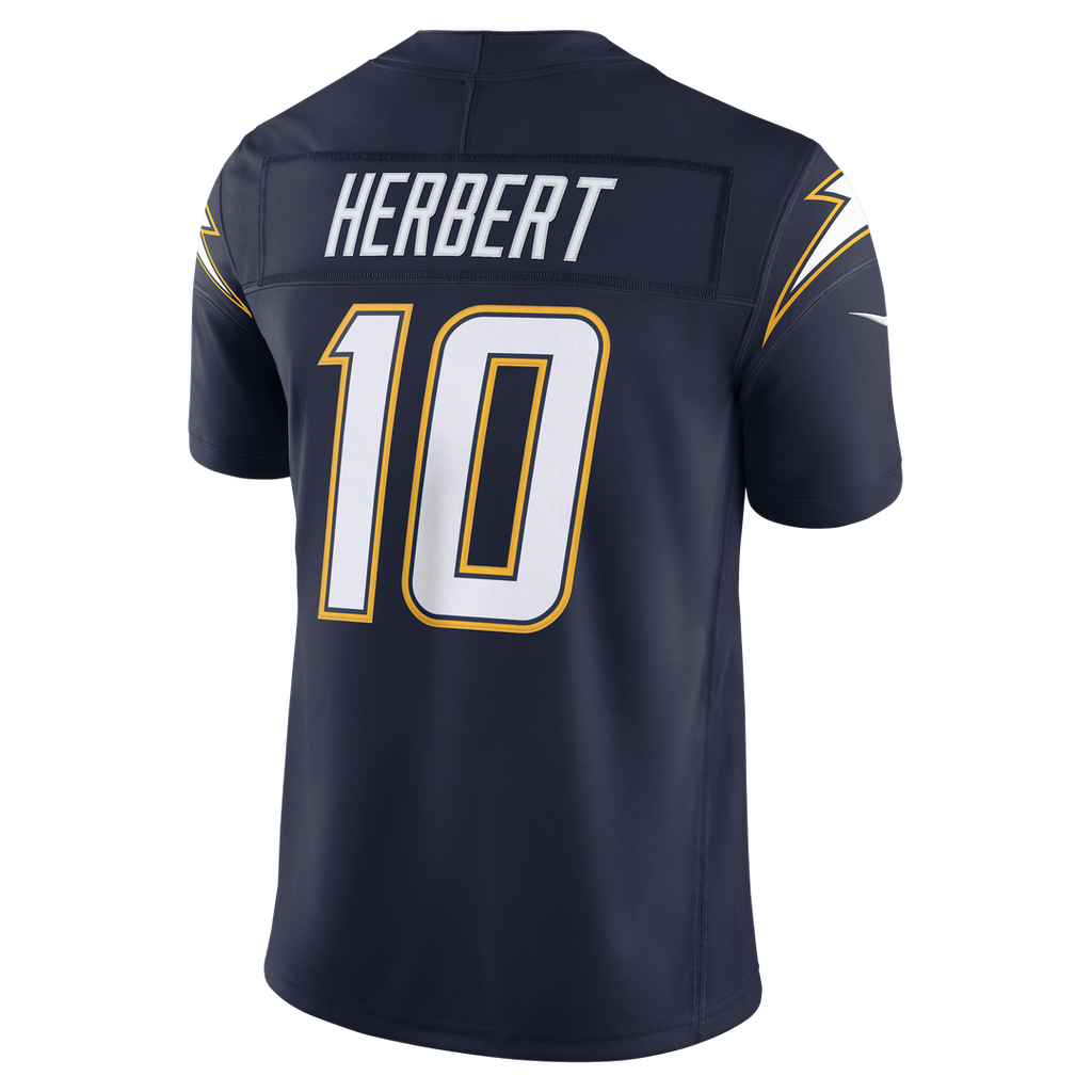 Los Angeles Chargers Justin Herbert Nike Powder Blue Team Vapor F.U.S.E. Stitched Limited Jersey