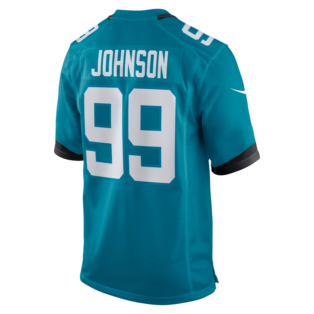 Jacksonville Jaguars Austin Johnson Nike Teal Team Game Jersey