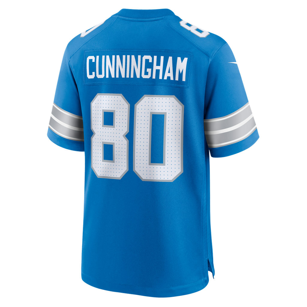 Detroit Lions Malik Cunningham Nike Blue Team Game Jersey