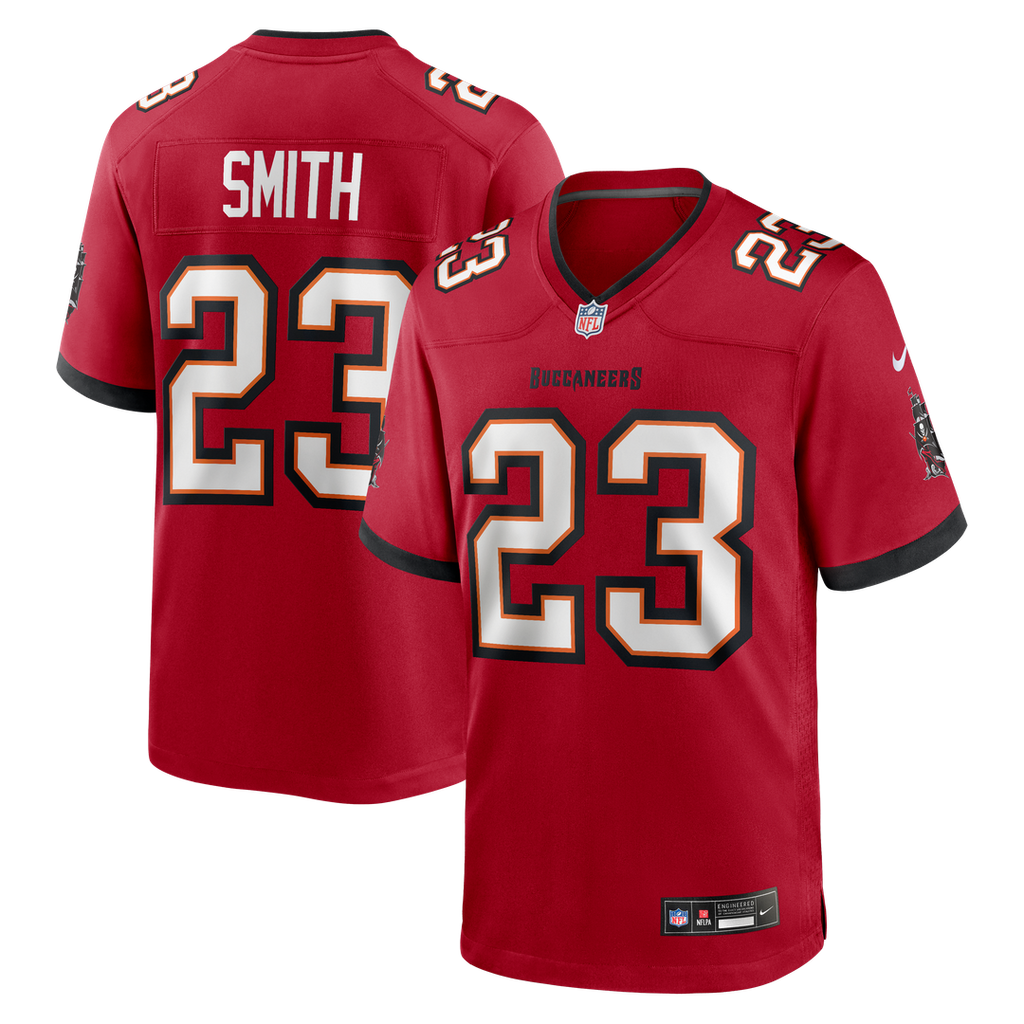 Tampa Bay Buccaneers Tykee Smith Nike Red Game Jersey
