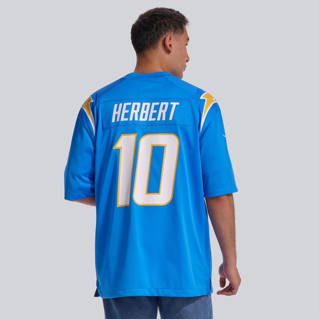 Los Angeles Chargers Justin Herbert Nike Navy Alternate Super Chargers Game Player Jersey