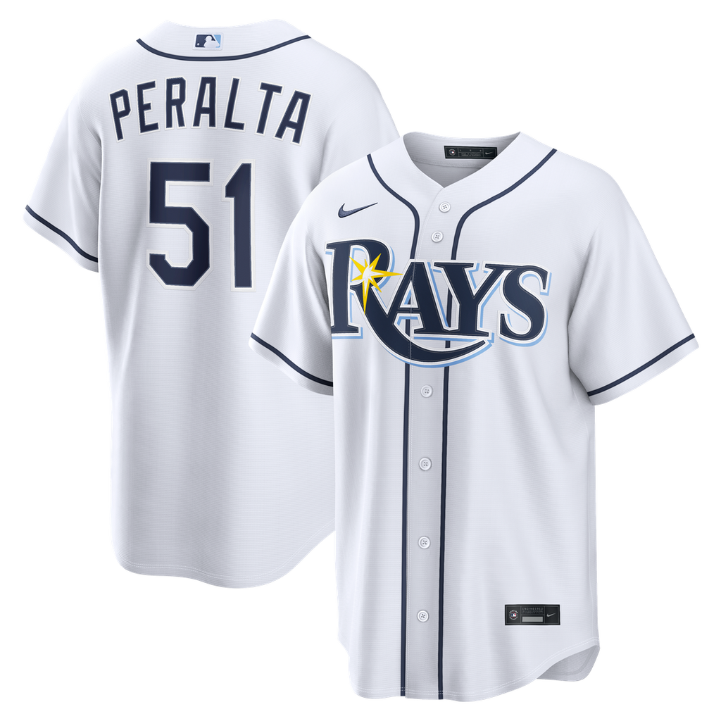 Tampa Bay Rays Freddy Peralta Nike White Home Replica Jersey